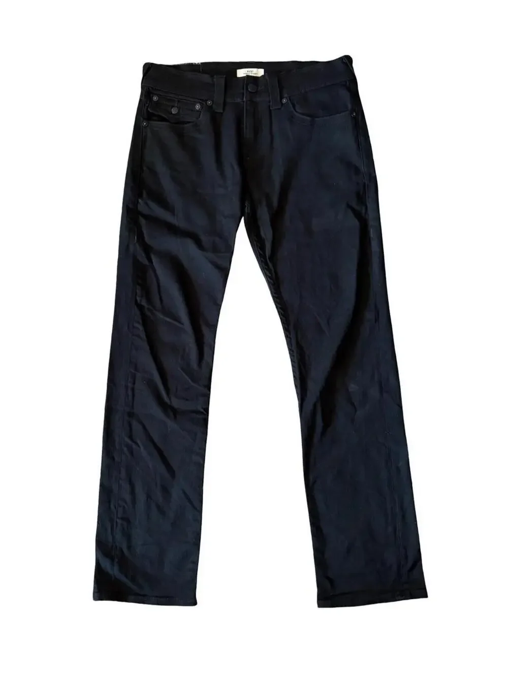 True Religion Ricky SN Flap Relaxed Straight Jeans Men’s Size 30x32 Black Denim